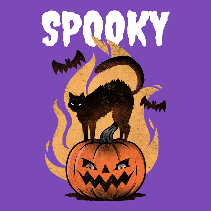 Spooky T Shirt Design Maker Featuring A Halloween Pumpkin