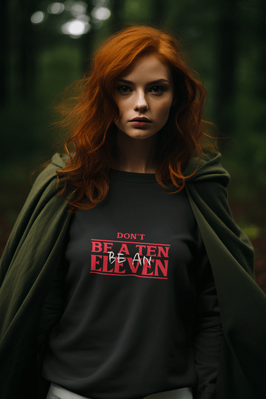 Sweatshirt Mockup Of An AI Generated Woman Wearing A Hocus Pocus Inspired Outfit