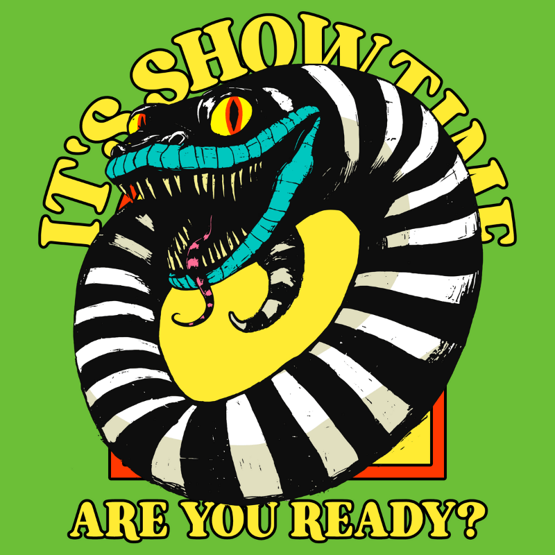 T Shirt Design Generator With A Spooky Snake Inspired By A Mischievous Character Film