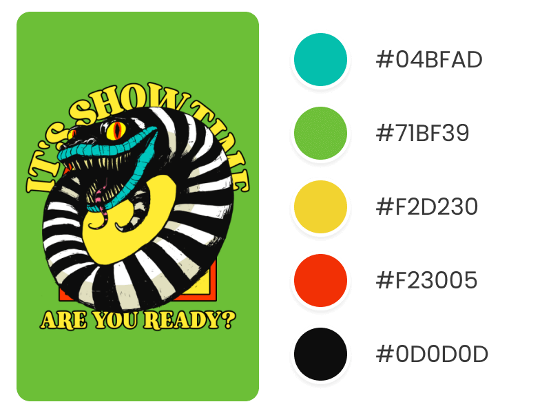 T Shirt Design Generator With A Spooky Snake Inspired By A Mischievous Character Film