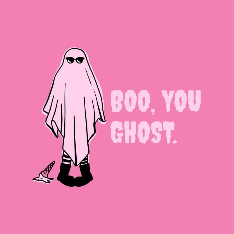 T Shirt Design Generator With A Sheet Ghost Illustration Inspired By Mean Girls