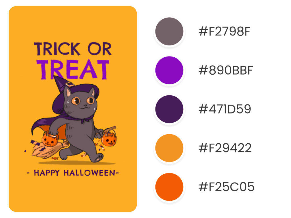 T Shirt Design Maker Featuring Halloween Cat Illustrations