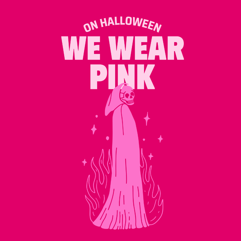 T Shirt Design Maker With A Skeleton Graphic And A Halloween Quote Inspired By Mean Girls