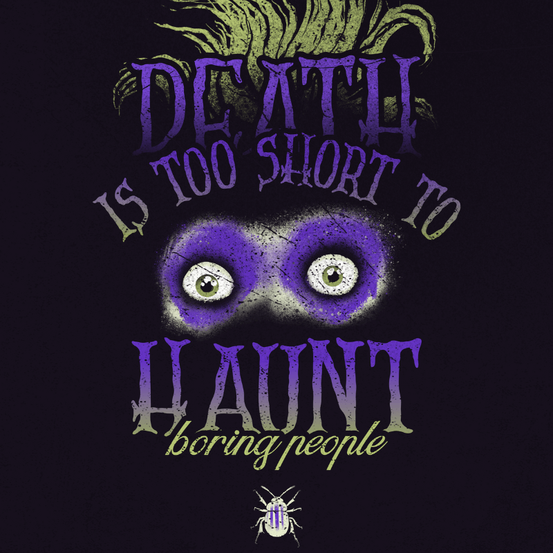 T Shirt Design Template With A Mischievous Character Inspired Quote