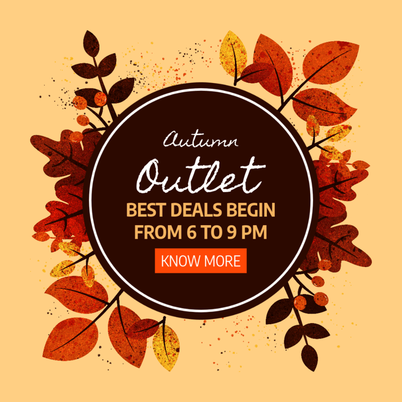 Ad Banner Template To Announce An Autumn Outlet