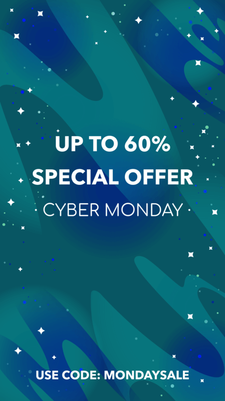 Instagram Story Template For A Cyber Monday Promo Code