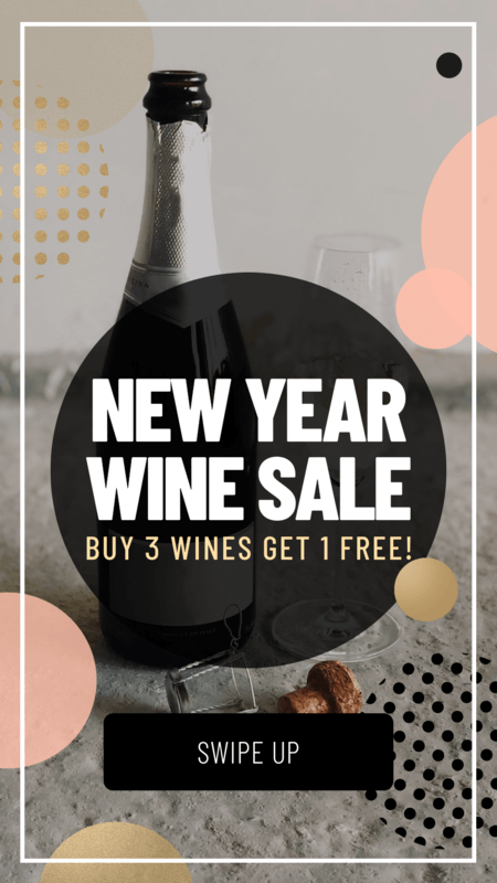 Instagram Story Template For A New Year Wine Sale