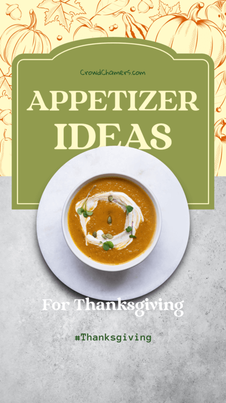 Instagram Story Template With Appetizer Ideas For A Thanksgiving Dinner