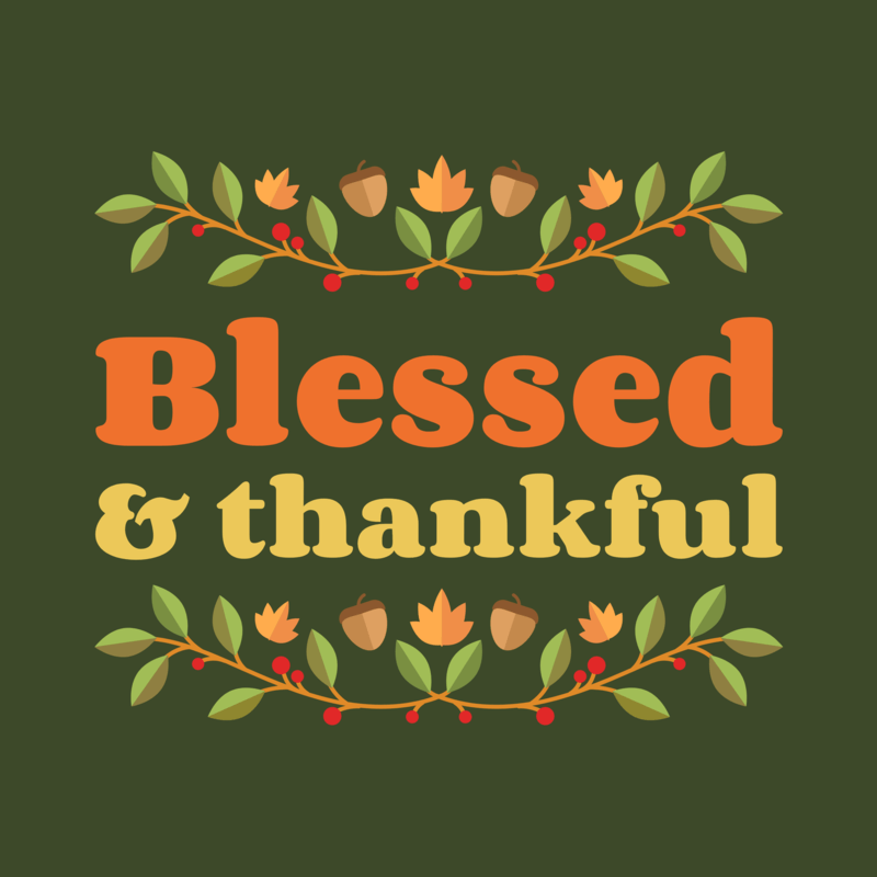 T Shirt Design Template Featuring Thanksgiving Quotes