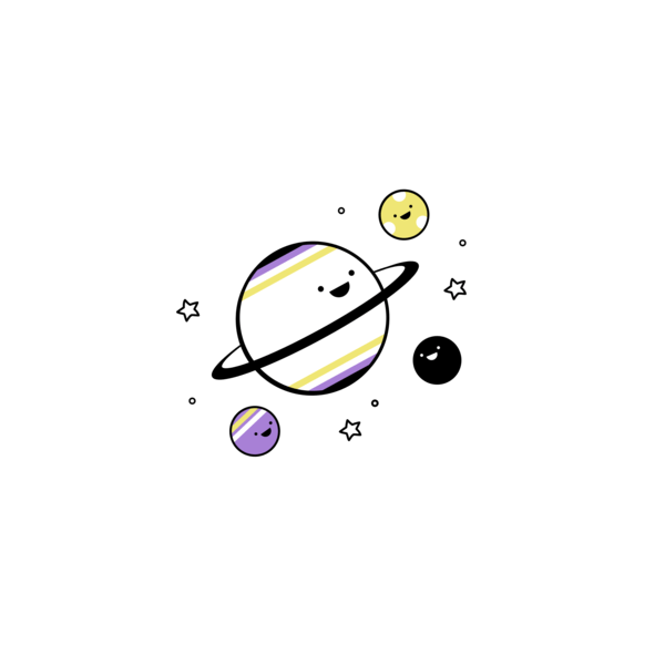 Cute Planets Cartoon