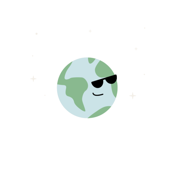 Illustration Of The Planet Earth Wearing Sunglasses