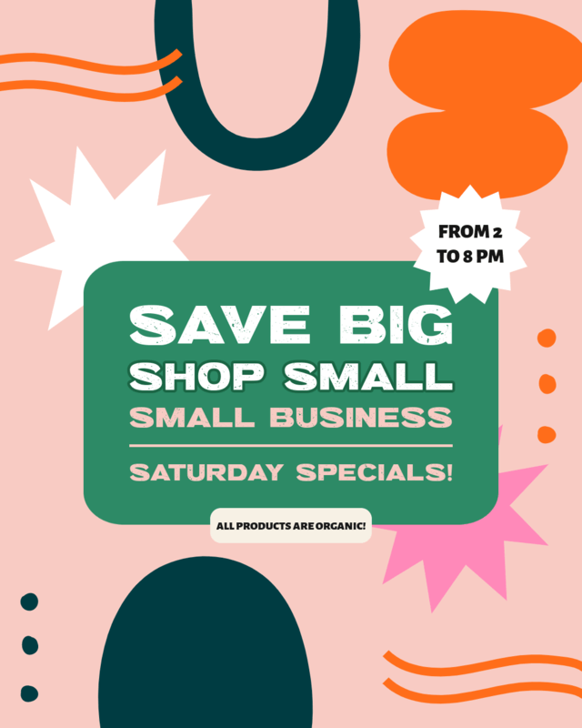 Instagram Post Creator With Illustrated Graphics For A Small Business Saturday Event