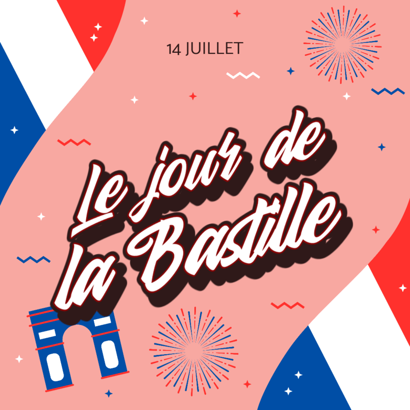 Instagram Post Maker To Celebrate Bastille Day