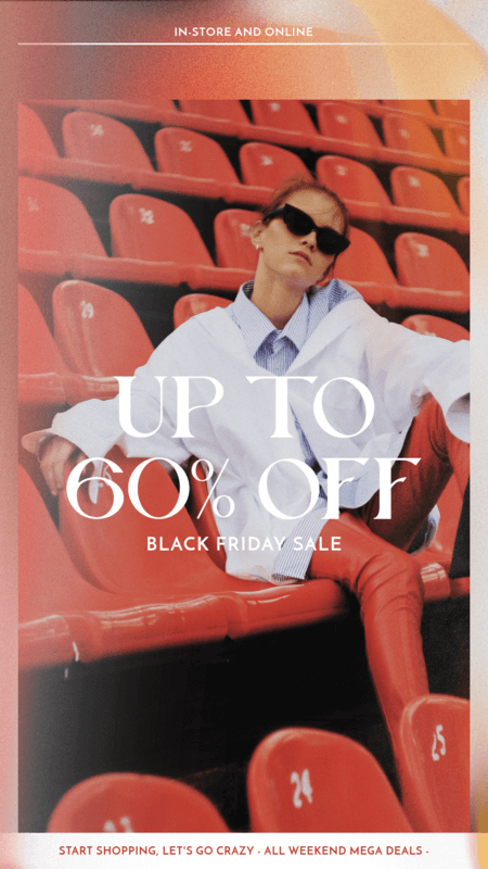 Instagram Story Maker For A Clothing Store’s Discount For Black Friday