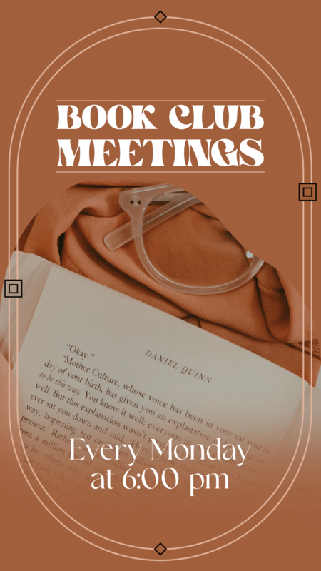 Literature Instagram Story Maker To Promote A Book Meeting Event