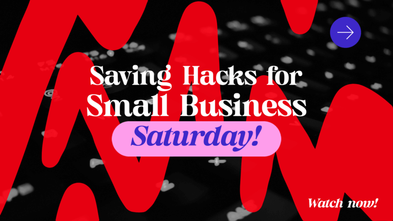 Youtube Thumbnail Template For Small Business Saturday’s Saving Hacks