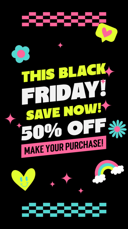 Instagram Story Generator Featuring A 50 Discount For Black Friday 5849e