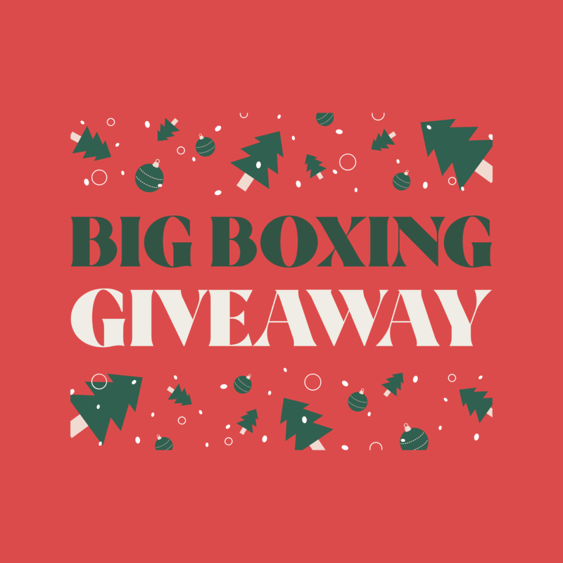 Social Media Post Template Featuring A Boxing Day Giveaway