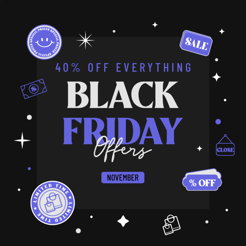 Special Sales Themed Ad Banner Design Template Featuring A Black Friday Offer