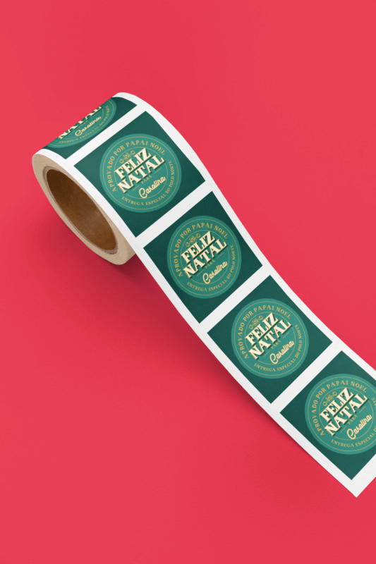 Branding Stickers Mockup Featuring A Colorful Background