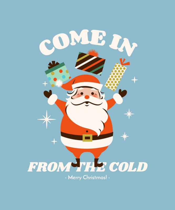 Cute Holiday T Shirt Design Creator With Christmas Illustrations