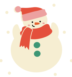 Cute Snowman Cartoon Background Free