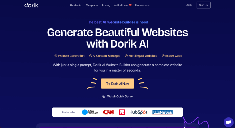 Dorik Brand Image For Black Friday Coupons