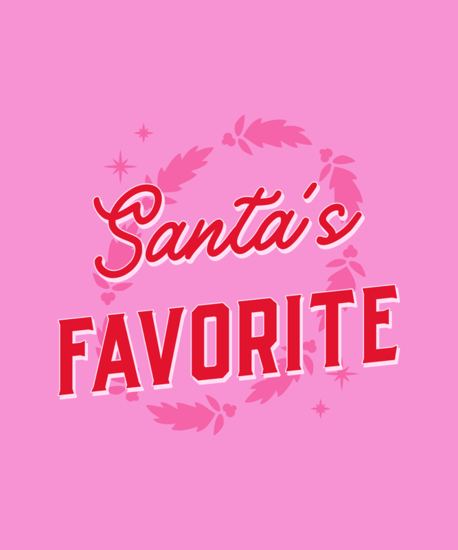 Holiday T Shirt Design Template Featuring A Santa Claus Themed Quote