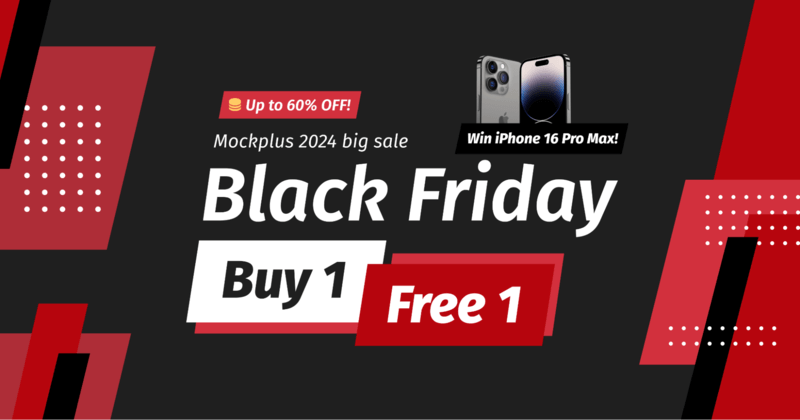 Mockplus Brand Image For Black Friday Coupons