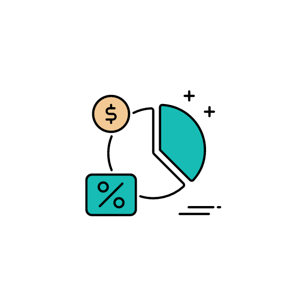 Money And Percentages Icon