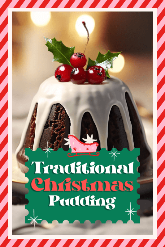 Pinterest Pin Generator For An Easy Christmas Pudding Recipe