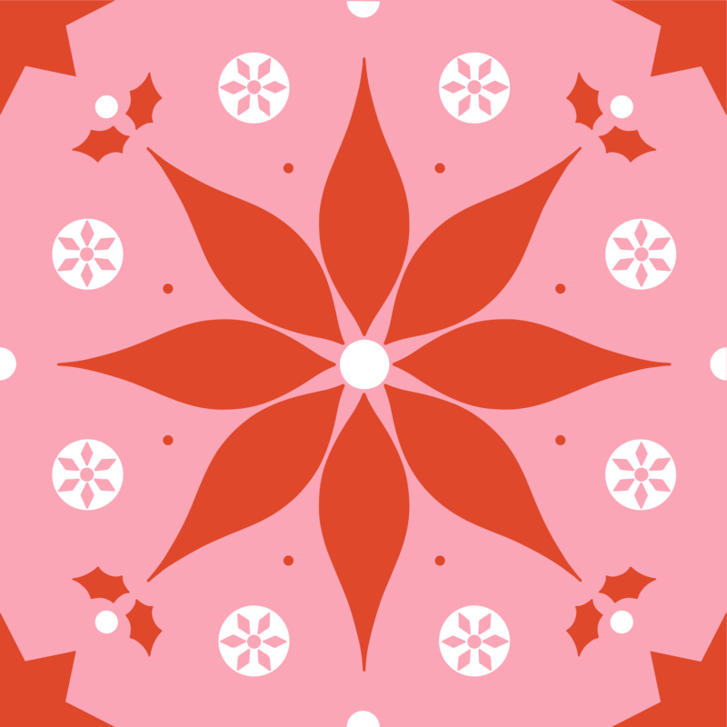 Print Pattern Design Creator Featuring Holiday Flower Graphics