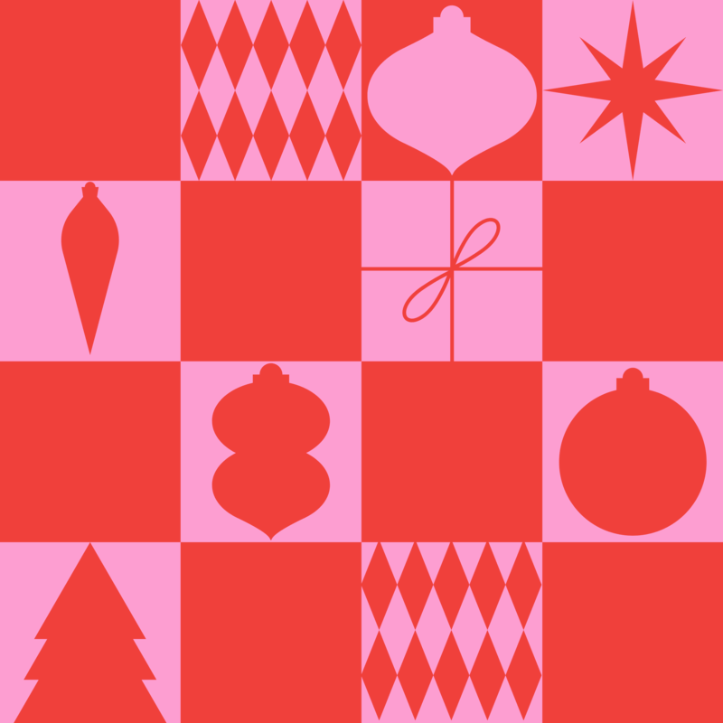 Print Pattern Design Maker With Christmas Ornament Graphics