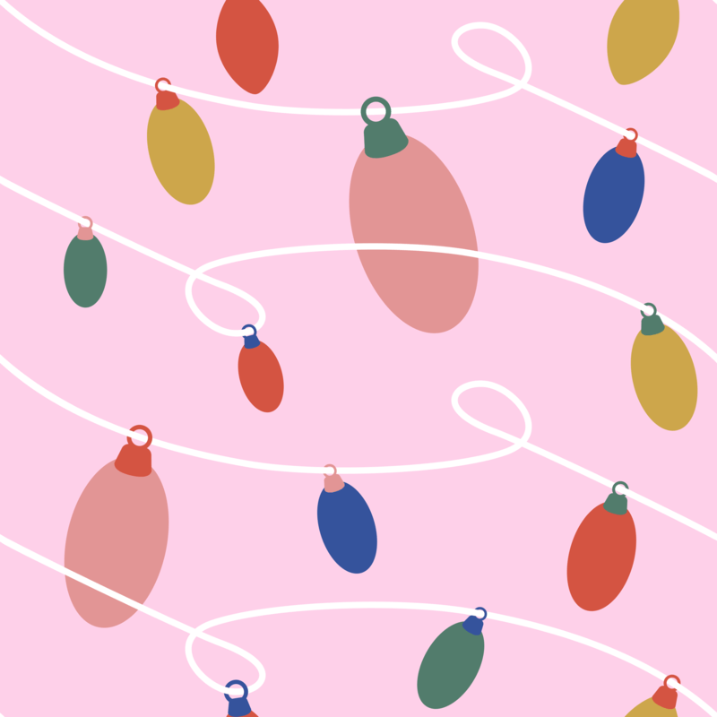 Seamless Print Pattern Maker Featuring Beautiful Christmas Lights