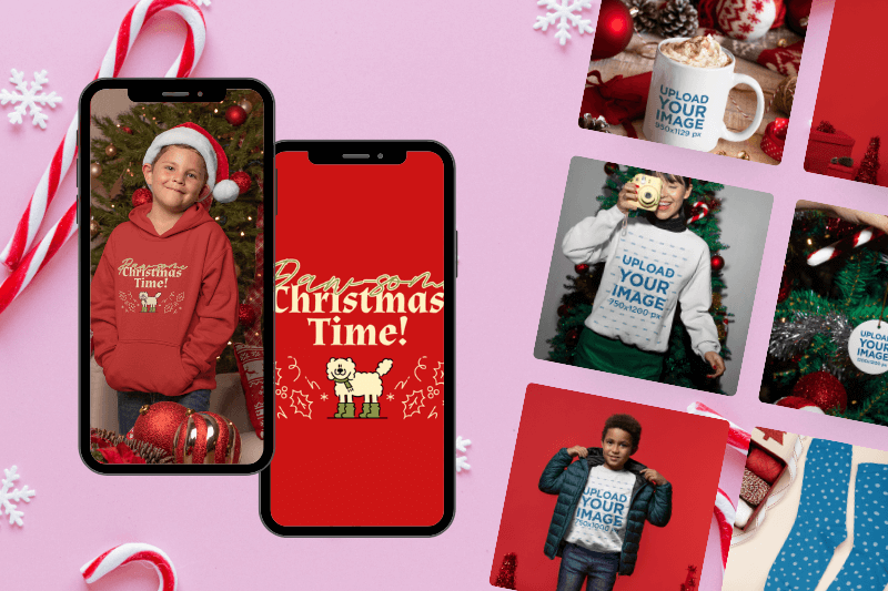 Sell Holiday Apparel Using Festive Christmas Mockups