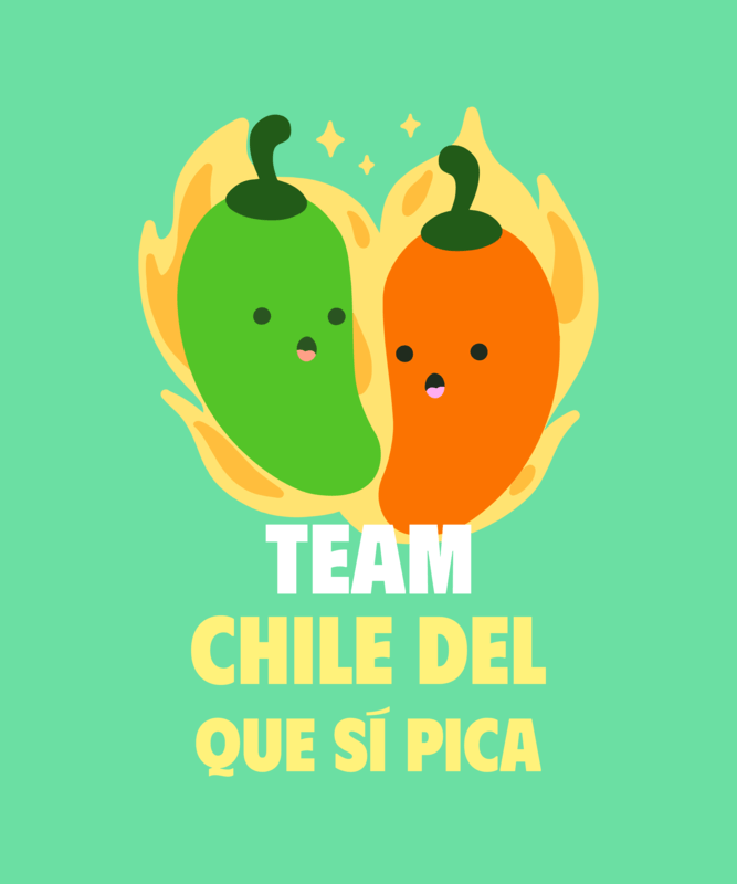 T Shirt Design Maker Featuring A Funny Mexican Quote With Spicy Chili Graphics