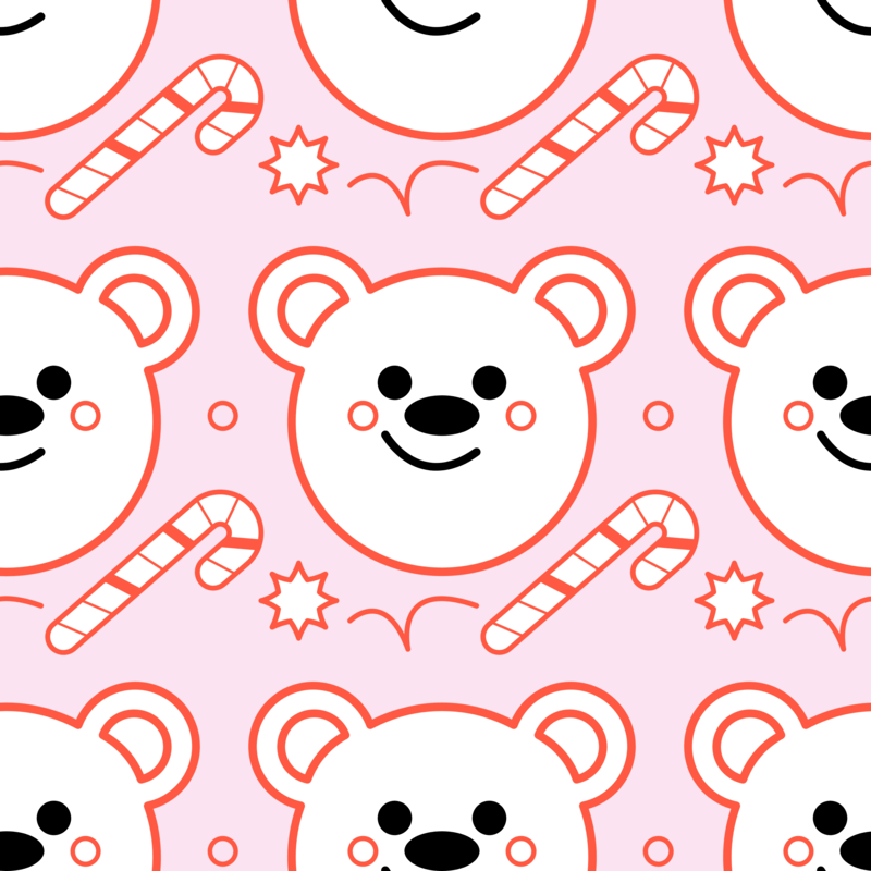 Wrapping Paper Design Generator With Polar Bear Graphics And A Xmas Theme