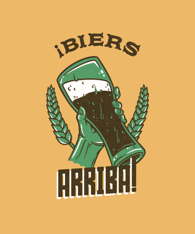 Beer Themed T Shirt Design Template To Celebrate Oktoberfest