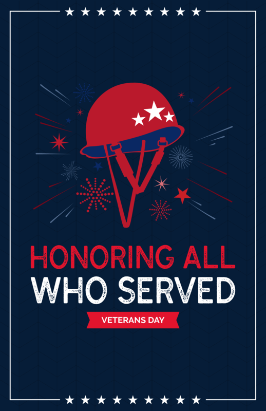 Flyer Template Honoring Veteran's Day