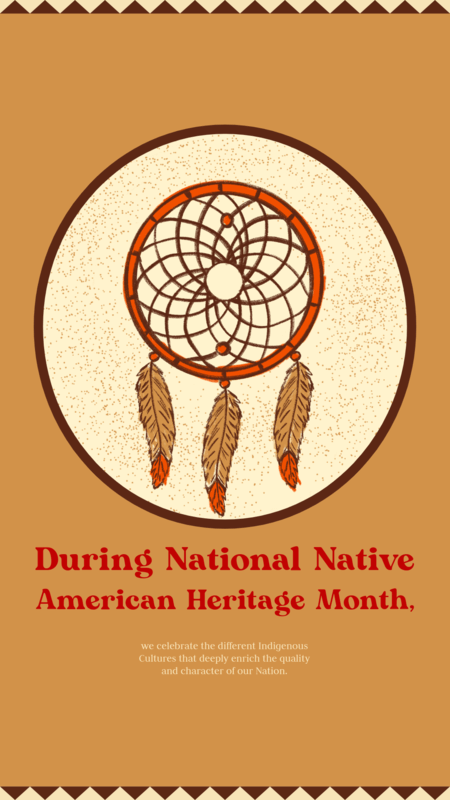 Instagram Story Template For A Native American Heritage Month Celebration