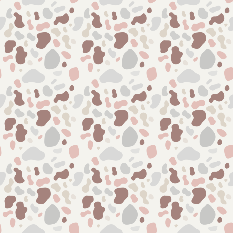 Print Pattern Template Featuring Earth Tone Terrazzo Graphics