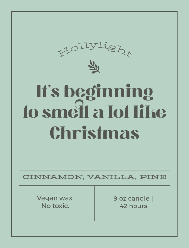 Candle Label Creator Featuring A Blackberry And Pine Smell