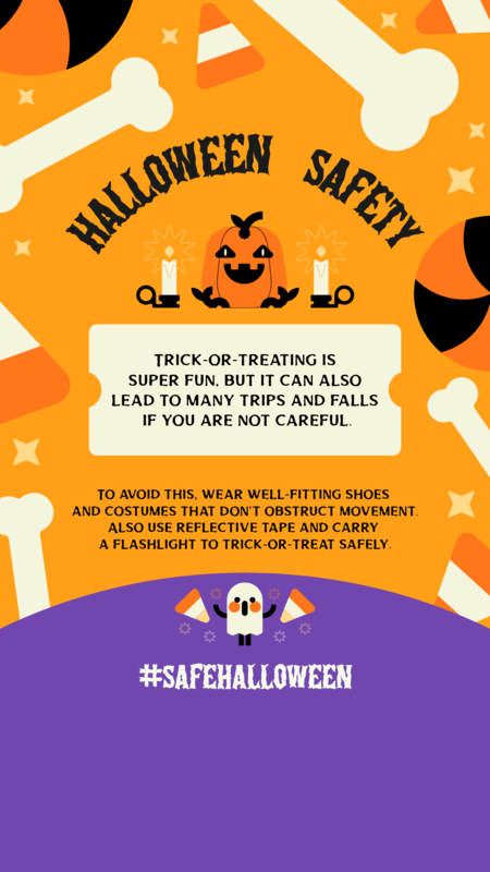 Instagram Story Generator With Illustrated Pumpkins For Trick Or Treating Tips