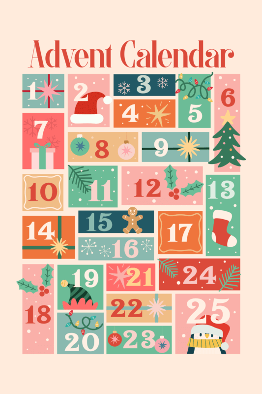 Joyful Calendar Maker For Christmas With Seasonal Themed Graphics