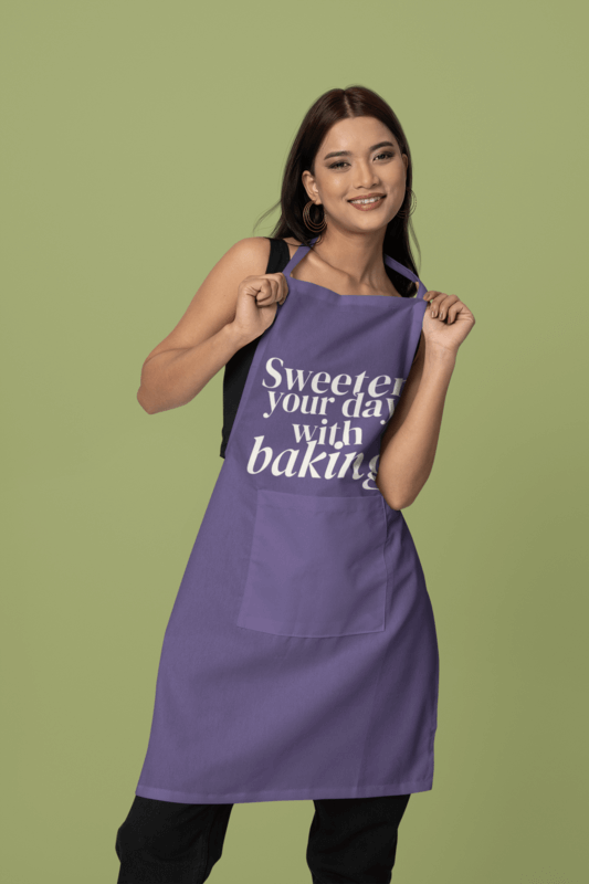 Kodenipr Club Apron Mockup Of A Happy Woman In A Studio Posing For An E Shop Catalog