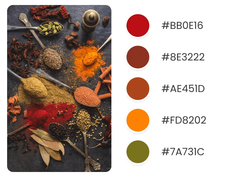 November Color Palette For Holiday Trends Inspired By Spices