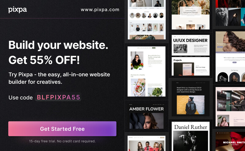 Pixpa Brand Image For Cyber Monday Deals