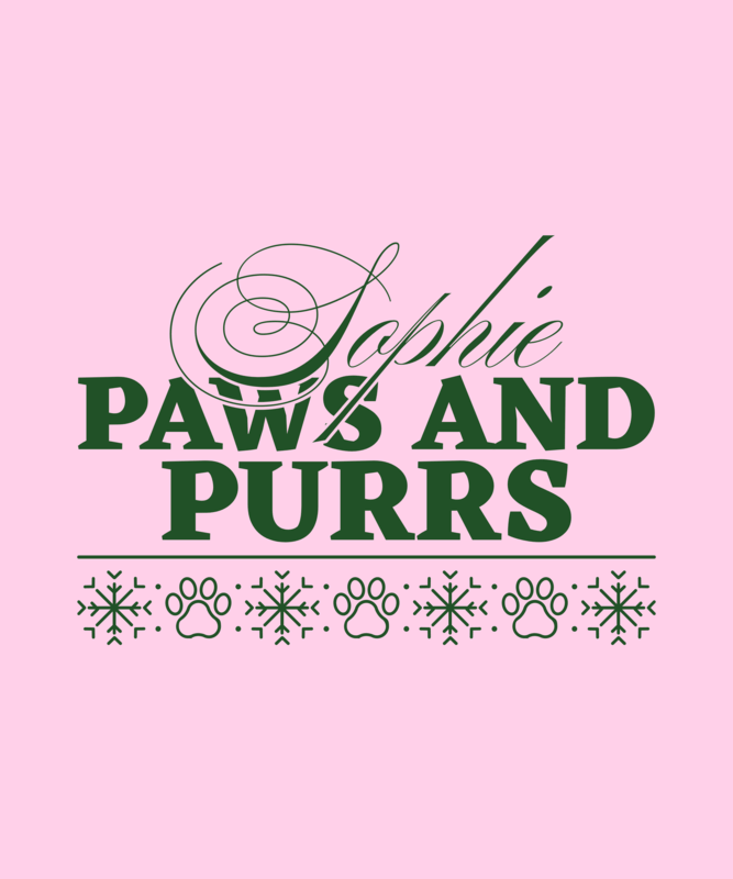 T Shirt Design Generator For Christmas Season With Dog Paws Graphics