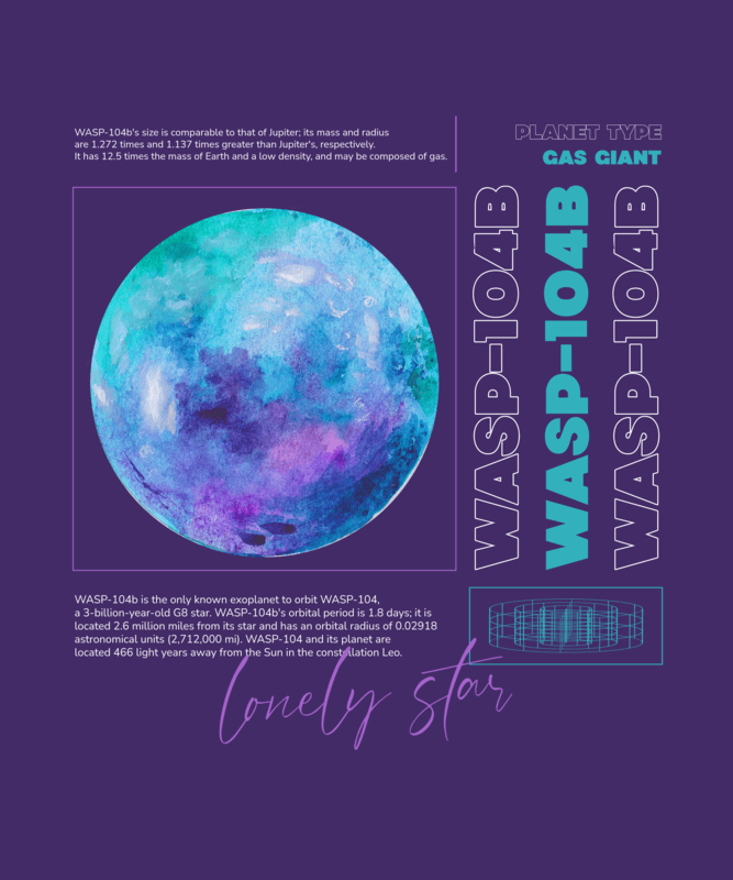 T Shirt Design Generator For Space Day Featuring A Planet Picture