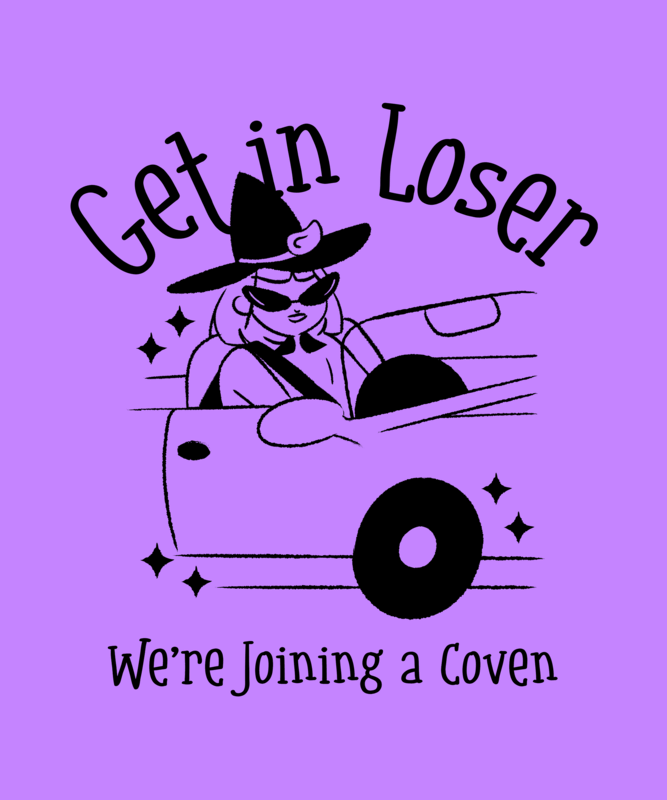 Witchy T Shirt Design Creator With A Theme Inspired By A Witches Coven Tv Program